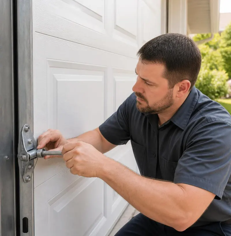 Off Track Door Repair in Murdock